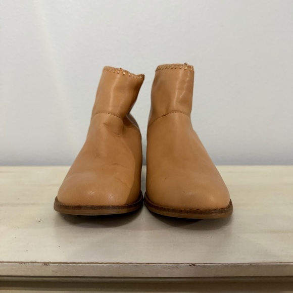 Toms Brown Leather Leila Ankle Boots Size 7.5 - Picture 4 of 8